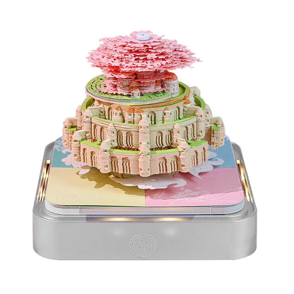 Omoshiroi Block 2025 Calendar 3D Notepad Sakura Temple Calendar Art 3D Memo Pad Sticky Notes Block Notes Decor New Year Gifts