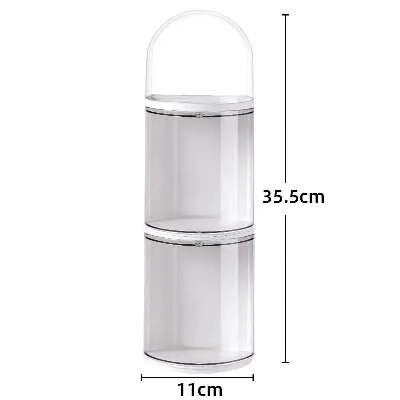 Display Box for Transparent Acrylic Rotating Wall Hanging Blind Box Storage for LEGO Doll Model Kits Cabinet for Pop Mart