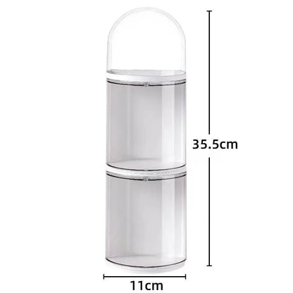 Display Box for Transparent Acrylic Rotating Wall Hanging Blind Box Storage for LEGO Doll Model Kits Cabinet for Pop Mart