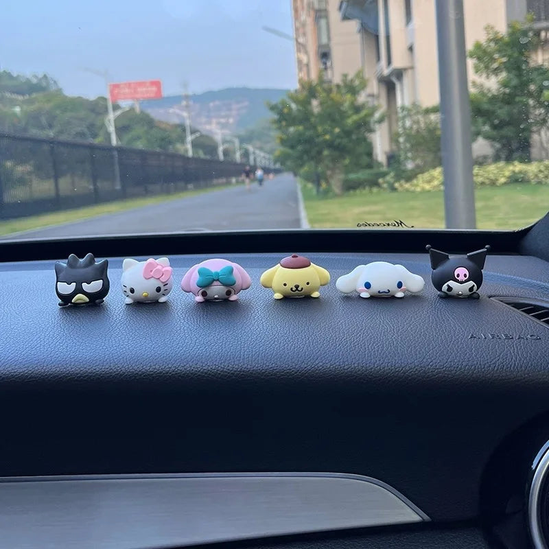 Kawaii Hello Kitty Car Decoration Sanrio Kuromi Melody Car Cartoon Cinnamoroll Cute Car Supplies Lnterior Decoration Gift