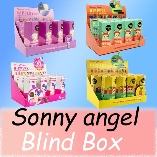 New 10cm Sonny Angel Blind Box Lying Down Series Angel Cartoon Hippers Mini Figure Mystery Box Toys Gift