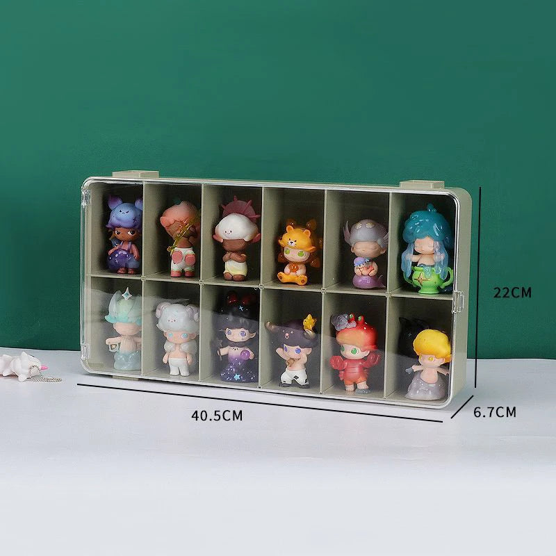 Pop Mart display box blind box shelf storage box doll transparent multi-grid dustproof acrylic storage cabinet