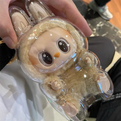 LABUBU Have A Seat Transparent Case Labubu Plastic Case Backpack Charms