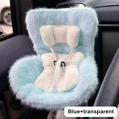 Suitable for 17cm Cute Doll Cute Car Safety Plush Seat  Car Air Outlet Decoration Labubu Accessories Ropa LAbubu