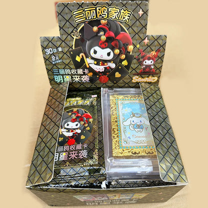 Sanrio Anime Trading Collectible Card Kuromi My Melody Hello Kitty Character Game Card Peripheral Toys Children's Birthday Gift