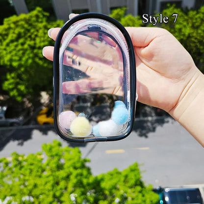 Jewelry Organizer Transparent Storage Box Pouch Mystery Box Keychain Bag Storage Case Thicken Wallet Cute Doll Bag Organization