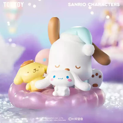 In Spot Sanrio Characters A Sweet Dream Series Elevator Night Light Pompompurin Cinnamoroll Pachacco Kawaii Toy Birthday Gift