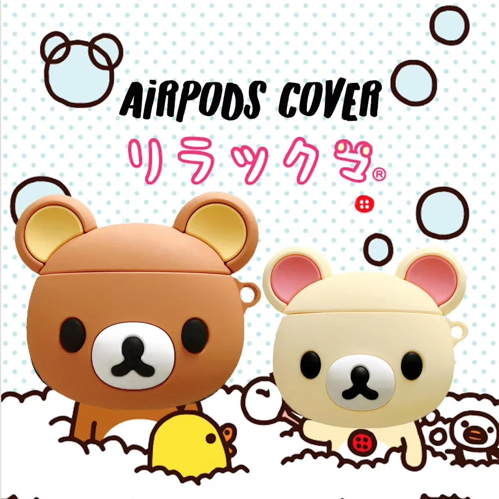 Rilakkuma For Airpods 1 2 3 Pro Pro 2 Silicone Earphone Case Accessories Cover