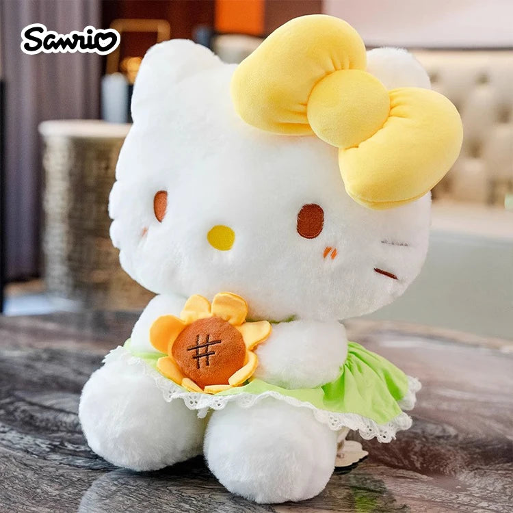 Kawaii Sanrio Anime Hello Kitty Kuromi Cartoon Cute Stuffed Toys Plushier Soft Pillow Child Party Kid Birthday Gift Plush Dolls