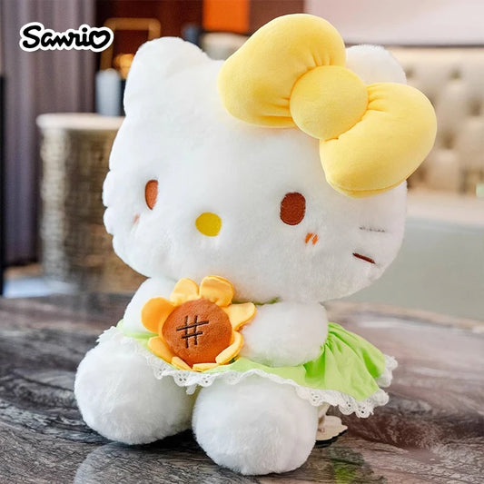 Sanrio Hello Kitty Cinnamoroll Anime Cute Cats Children Stuffed Toys Plush Toys Kawaii Baby Birthday Party Gifts Dolls For Girls