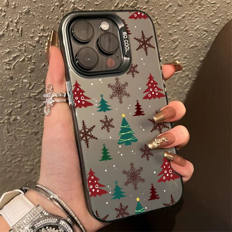 Christmas Tree Design TPU Basic Case for Xiaomi Poco F6 X6 X5 M6 Pro F5 Mi 11 Lite 5G 14 13 12 14T 13T 12T Matte Hrad Back Cover