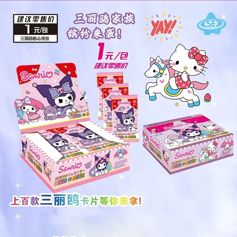 HelloKitty Card Global Travel Theme Collection Cards Sanrio Series Pink Cute Cards Genuine Authorized Collection Card