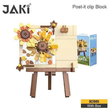 JAKI building blocks plant log series note clip decoration postcard flowers heart language children couple girlfriends gift