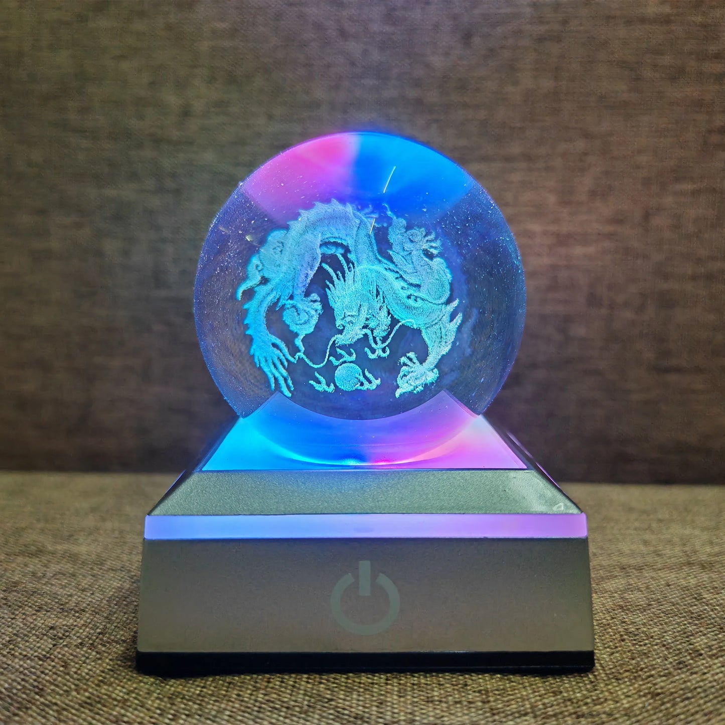 Crystal Ball Night Lights Glowing Planet Galaxy Astronaut 3D Moon Table Lamp USB Atmosphere Lamp Tabletop Decorations Kids Gifts