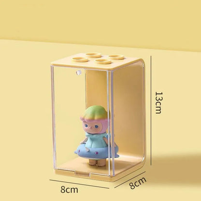 Thickened Acrylic Display Box Desktop Superimposed Large Capacity Dolls Organizer LEGO Product Storage Box Handmade Dolls Displa