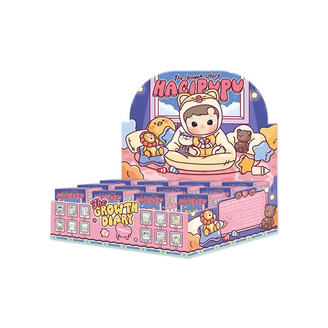 POP MART HACIPUPU The Growth Diary Series Blind Box Toys Kawaii Anime Characters Surprise Mystery Box Doll Girl Gift Birthday