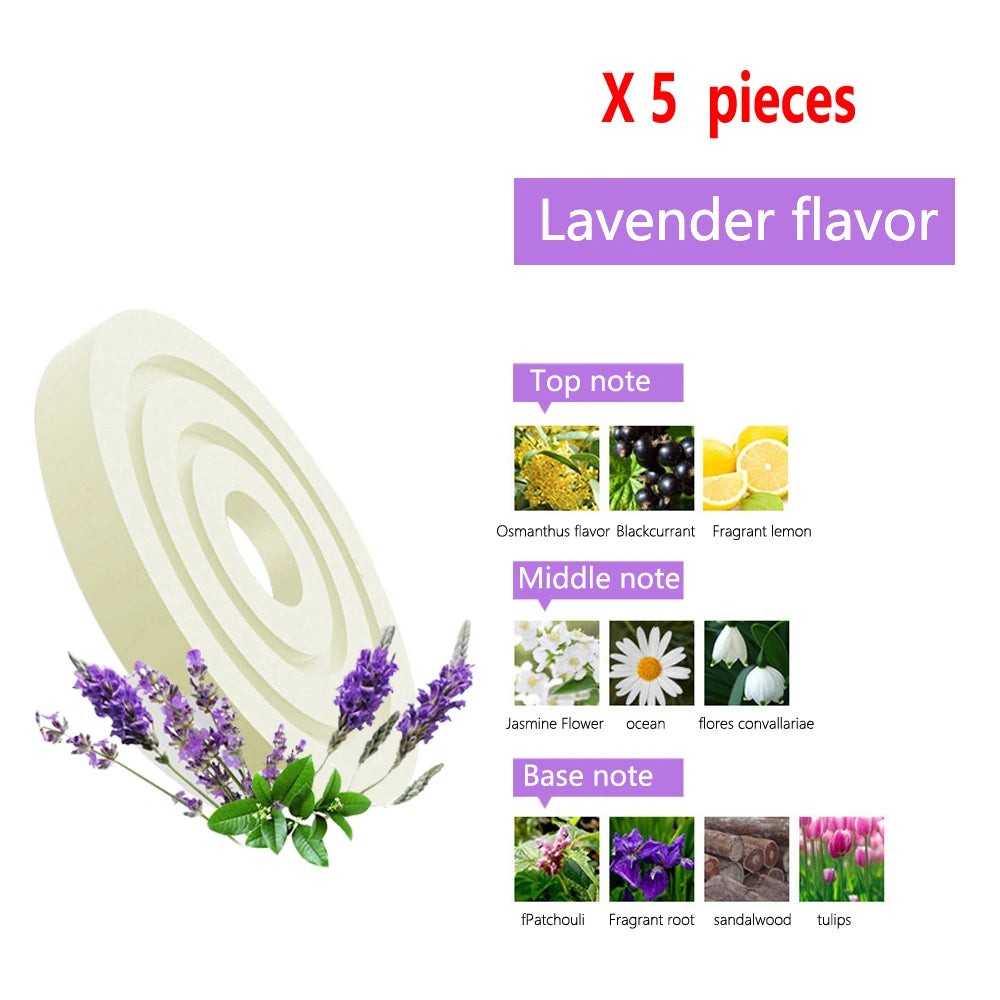 Solar car air freshener interior accessories replacement fragrance tablets Men women Original Auto  flavoring perfume Diffuse