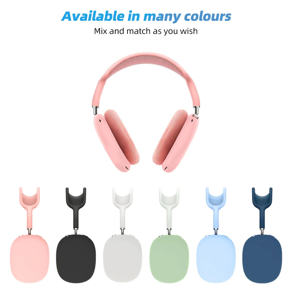 Soft Anti-Shockproof Headband Cover For AirPods Max Silicone Headphones Protective Case Replacement Cover Earphone Accessories