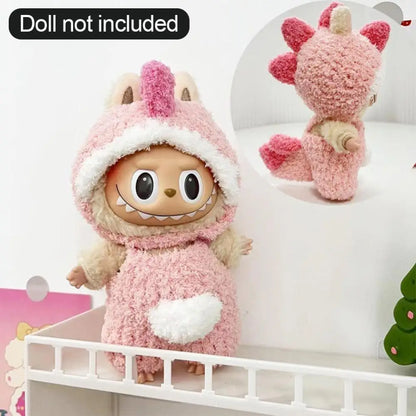 17cm Cute Mini Plush Doll'S Clothes Outfit Accessories For Korea Kpop Exo Labubu II Idol Dolls Sitting Party Clothing DIY Gift