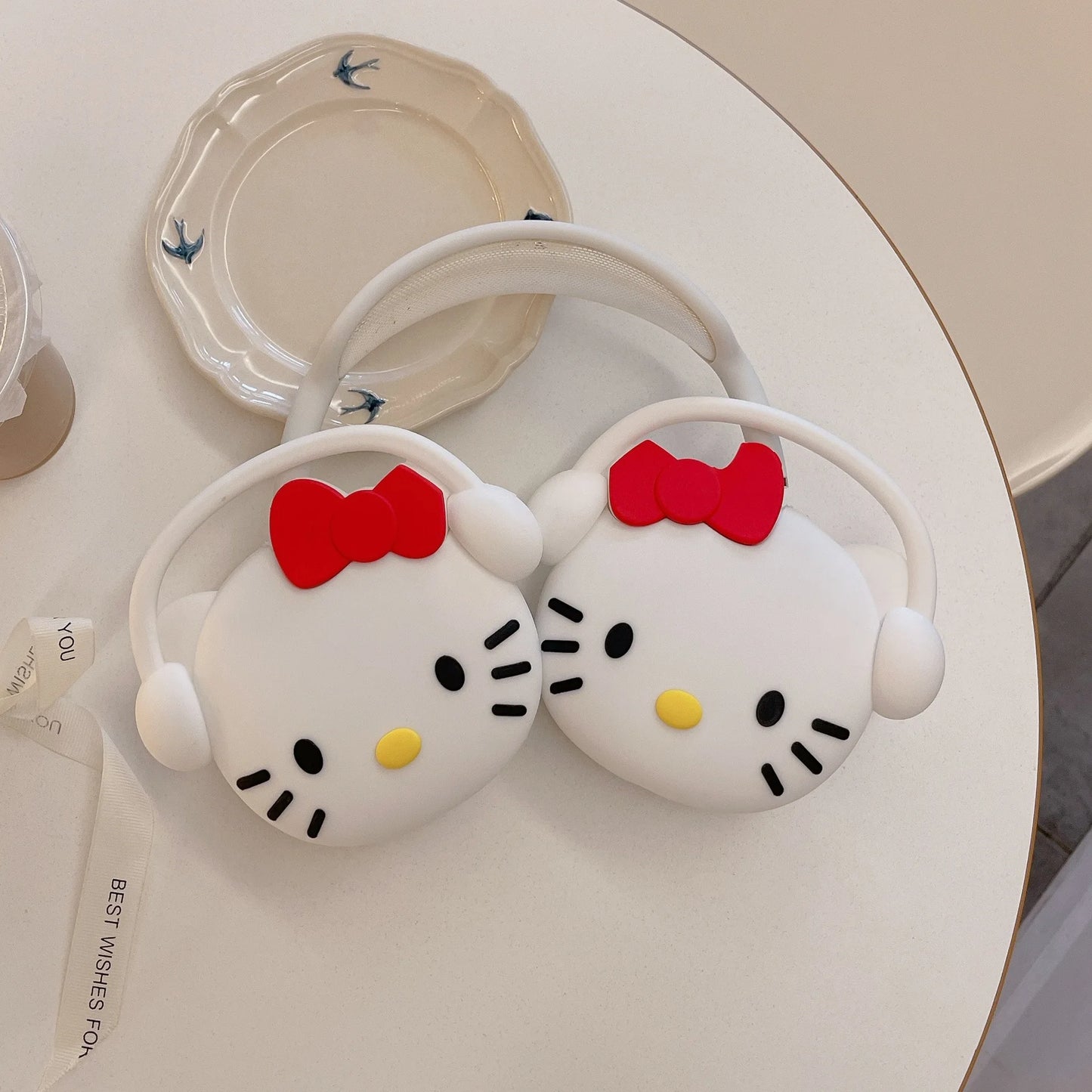 Hello Kitty Case For Airpods Max Soft Silicone Protective Case Air pods Max Anti-Scratch Shockproof Cover Headphone Accessories