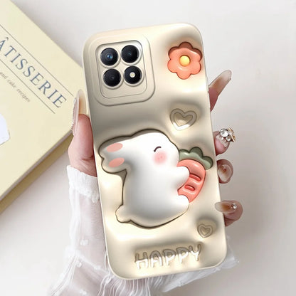 Lens Protective Case For Realme 8i RMX3151 Cute Cartoon Soft Silicone Back Cover For Realme8i Phone Cases