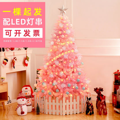 Pink Christmas Tree DIY Artificial Indoor and Outdoor Christmas Decorations Home Christmas New Year gifts