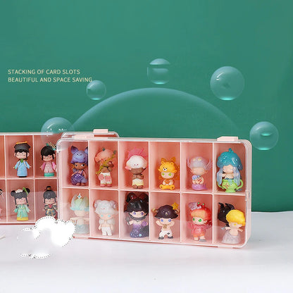 Pop Mart display box blind box shelf storage box doll transparent multi-grid dustproof acrylic storage cabinet