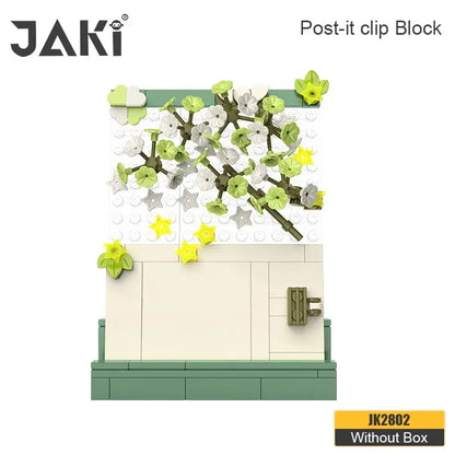 JAKI building blocks plant log series note clip decoration postcard flowers heart language children couple girlfriends gift