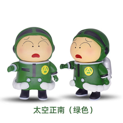 New 6Types Crayon Shin-chan peripherals Nohara Shinnosuke Kasukabe Space Defense Force model doll ornaments