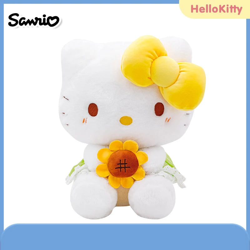 Sanrio Hello Kitty Anime Kuromi Melody Cartoon Cute Plush Stuffed Toys Soft Pillow Plushies Keyring Doll Birthday Gifts For Girl