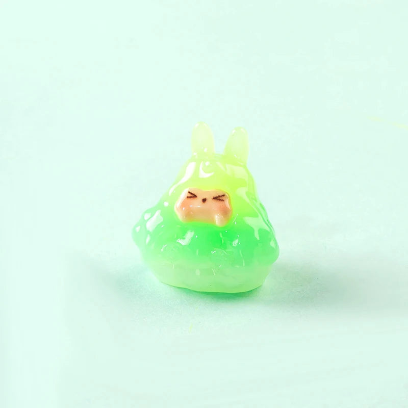 Cute Gradient Jelly Kiki Figurines Micro Landscape Home Desktop Car Dashboard Ornaments