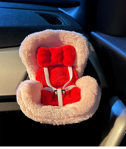 Labubu Doll Car Safety Seat Kawaii Ob11 Doll Seat Car Air Outlet Aromatreatment Decoration Cute Car Decoration A Gift For A Frie