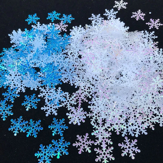 200/300pcs Paper Colorful Snowflake Christmas Decorations DIY Craft For Home Christmas Party Decoration New Year Gifts Navidad