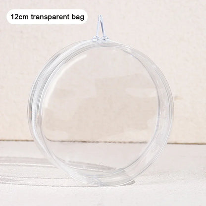 12/14cm Multi-color Doll Storage BagTransparent Round Doll Bag Circular Hanging Outdoor Doll Display Bag with Keychain