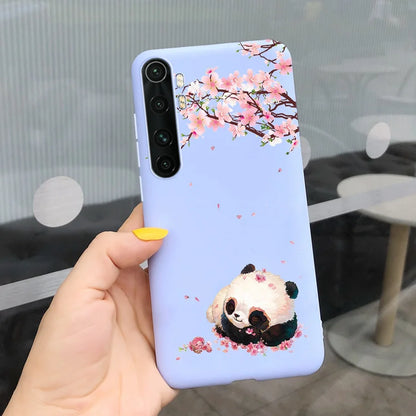 Case For Xiaomi Mi Note 10 Lite Back Cover Protective TPU Silicone Funda Fashion Flower Coque For Xiaomi Note 10 Lite Capa 6.47"