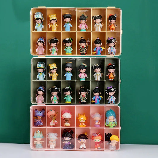 Pop Mart display box blind box shelf storage box doll transparent multi-grid dustproof acrylic storage cabinet