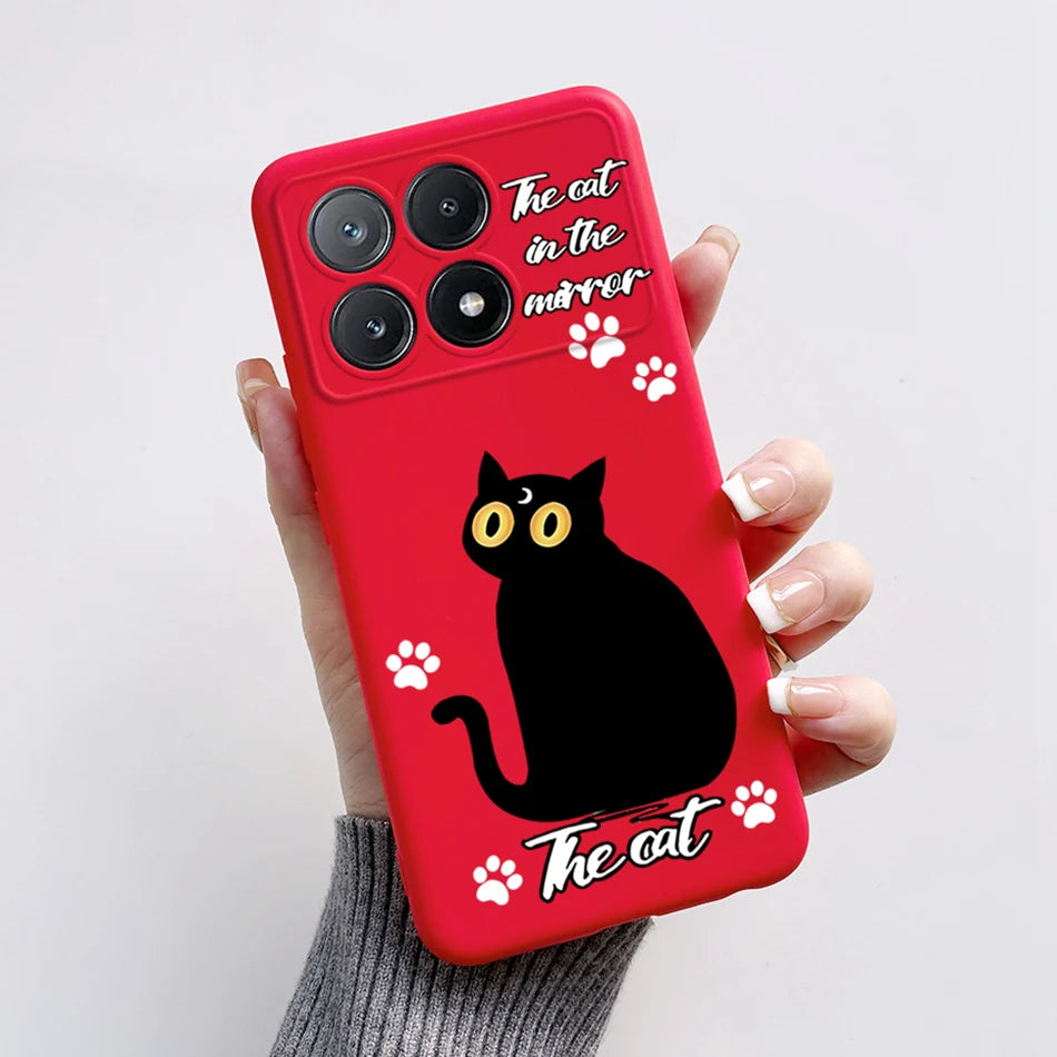 For Xiaomi Poco X6 Pro 5G Case Cute Cartoon Cat Frog Cover Soft TPU Phone Case For Xiaomi Poco X6 PocoX6 Pro X6Pro Fundas Bumper