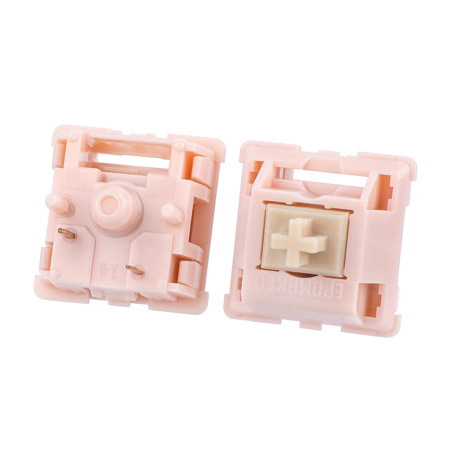 35 PCS EPOMAKER Nude Rosa 39gf 5-Pin Pre-Lubed Linear Silent Switches for Mechanical Keyboard 21mm Spring