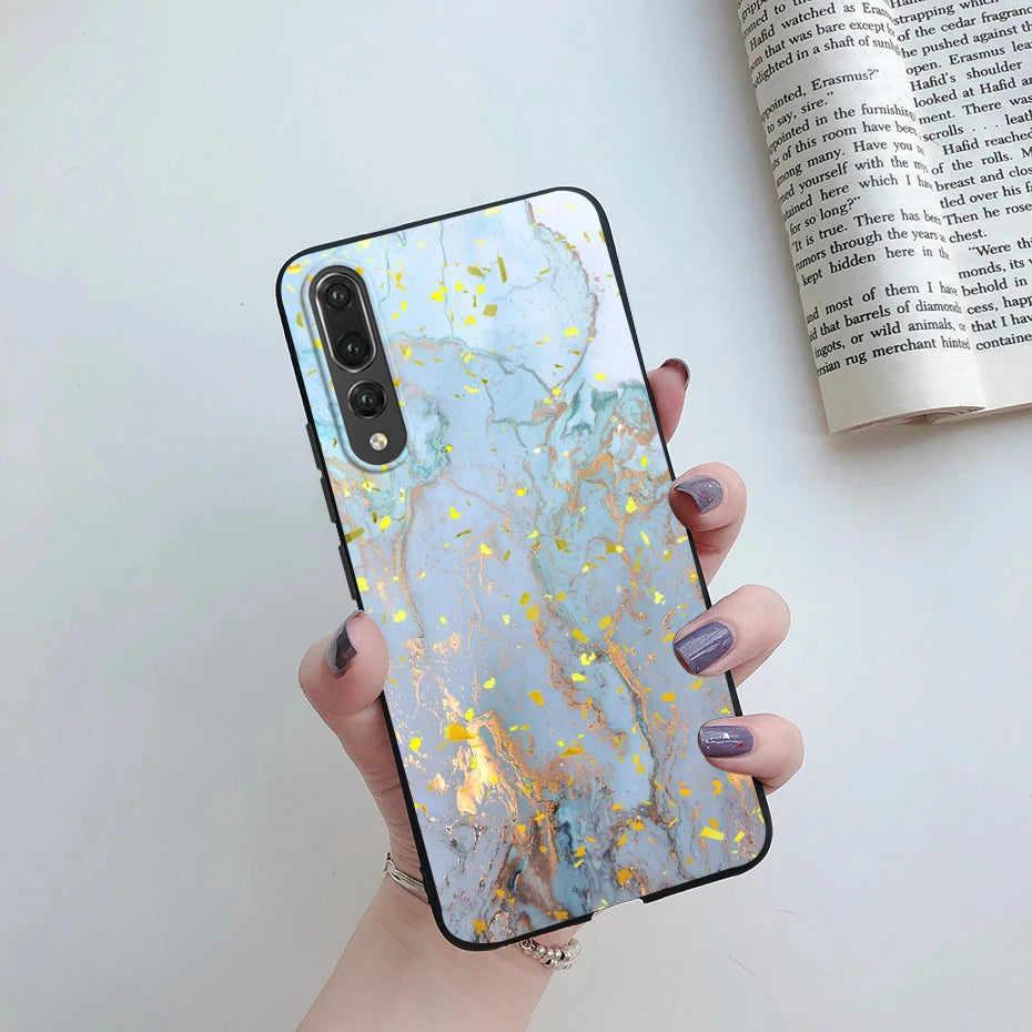 For Huawei P20 Pro Case TPU Soft Silicone Fashion Marble Phone Case For HuaweiP20 Pro P 20 P20Pro CLT-L29 Cover Coque Funda Para