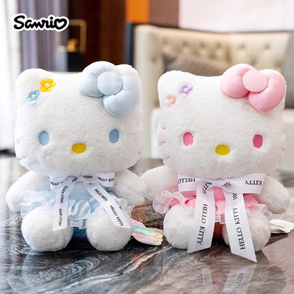 Kawaii Sanrio Anime Hello Kitty Kuromi Cartoon Cute Stuffed Toys Plushier Soft Pillow Child Party Kid Birthday Gift Plush Dolls