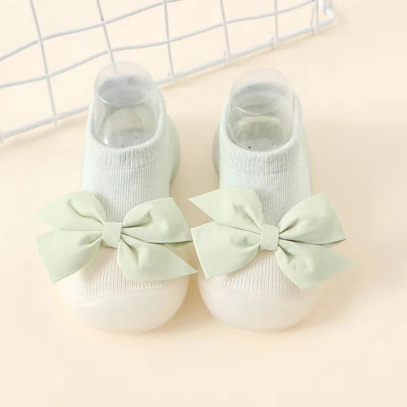 Newborn Baby Boy Shoes Embroidery Pattern Nonslip Floor Socks Kids Girls Soft Rubber Sole Crib Toddler Booties Child Sneakers