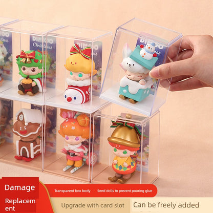 Blind Box Storage Display Stand Transparent Acrylic Single Cabinet Hand Office Storage Box Pop Mart Dustproof Display Box