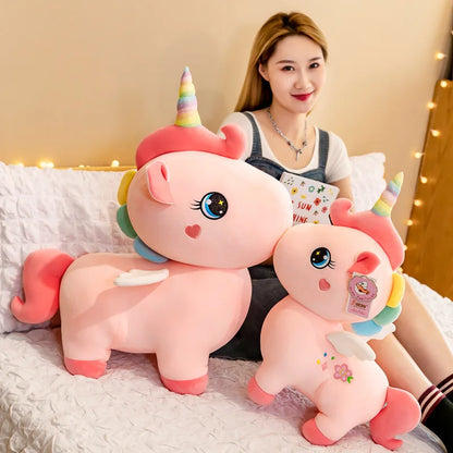 30-40cm Kawaii Unicorn Pony Doll Plush Toy Kids Birthday Gift Doll Pillow/Cushion Christmas Gift for Family and Friends