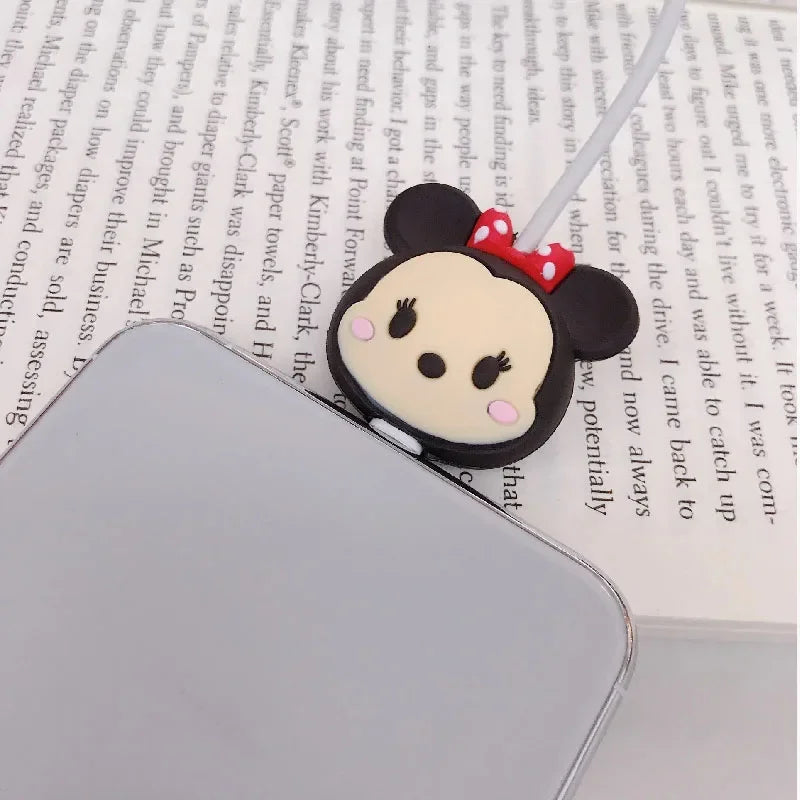 Cute Cartoon Marvel Cable Protector Bites Wire Organizer Winder Saver