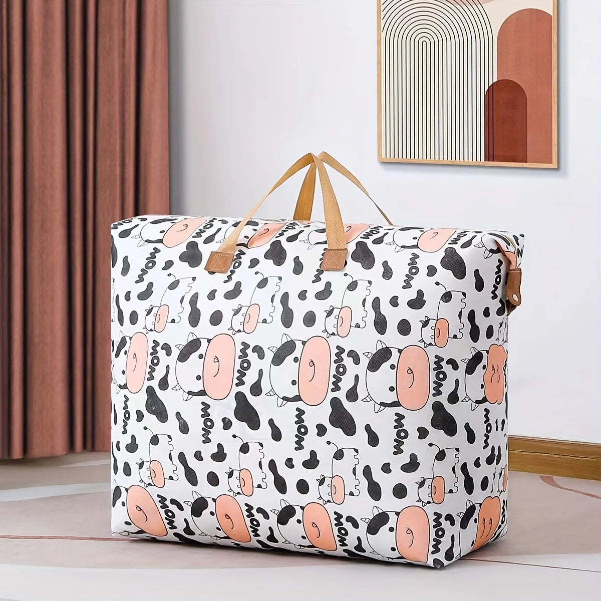 1Pcs Foldable Storage Bags for Clothes and Comforters - Extra Large Capacity for Moving and Packing Travel