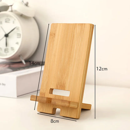 Wooden Desktop Phone Holder Lazy Phone Stand Smartphone Charging Stand Lazy Phone Bracket Mobilephone Support Tablet Stand