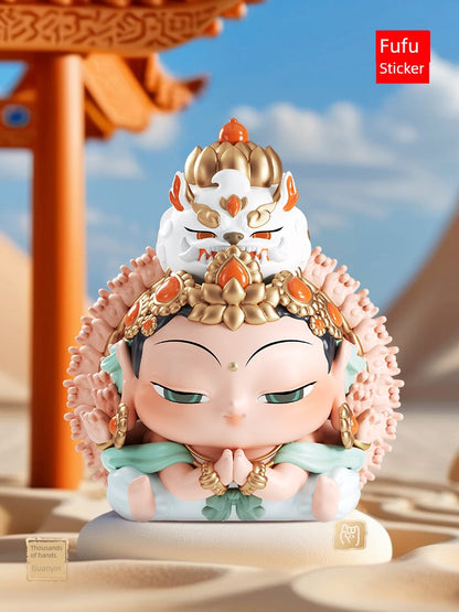 Fufu Keepmoving 1991 Huigen Hand-Made Wish Blind Box Good Luck Toy Dunhuang Cultural Creative Chinese Fad Bodhisattva Ornaments