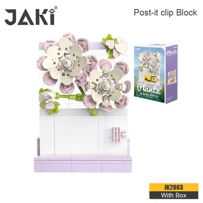 JAKI building blocks plant log series note clip decoration postcard flowers heart language children couple girlfriends gift