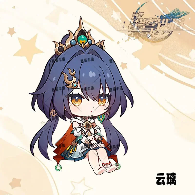 Honkai:Star Rail Boothill Jade Live Broadcast Guest Or Host Magnetic Sofa Sitting Character Acrylic Fridge Sticker Desk Ornament