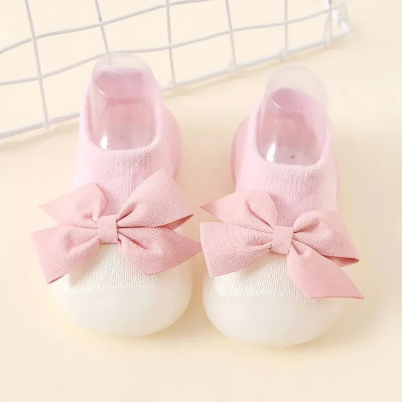 Newborn Baby Boy Shoes Embroidery Pattern Nonslip Floor Socks Kids Girls Soft Rubber Sole Crib Toddler Booties Child Sneakers